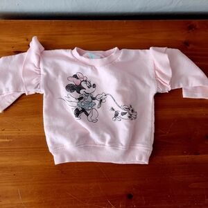Disney 3-6m Light Pink Minnie Mouse Sweatshirt